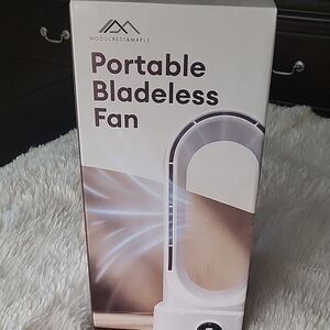 White Portable Bladeless Fan